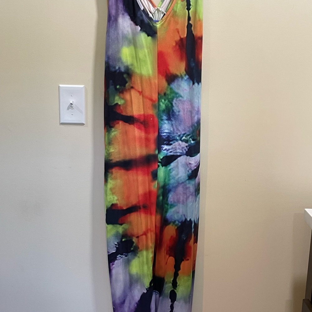 Multicolor Tie-Dye Jumpsuit